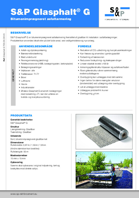 Teknisk datablad (TDS) S&P Glasphalt® G